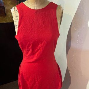 Women's Red Cocktail low-back dress